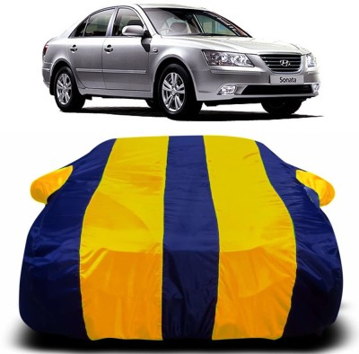 Ascension Car Cover For Hyundai Sonata Transform (With Mirror Pockets)(Yellow, Blue)