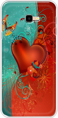 Hansviprint Back Cover for SAMSUNG GALAXY J4 PLUS(Red, Green, Grip Case, Silicon, Pack of: 1)