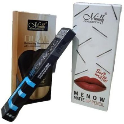 MN COMBO KIT+FOUNDATION+EYELINER+LIP LINER(3 Items in the set)
