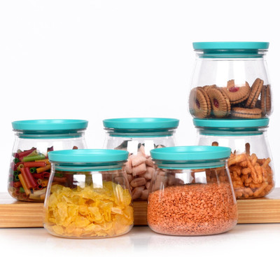 Kivanshi Plastic Grocery Container  - 800 ml(Pack of 10, Clear)