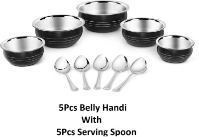 Classic Essentials Induction Bottom Cookware Set(Stainless Steel, 10 - Piece)