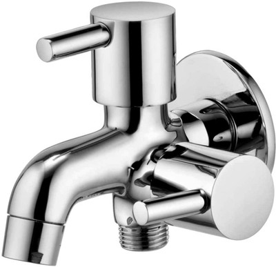 DRIZZLE Bib Cock 2 in 1 Flora Brass Faucet Set
