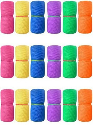 Lonekart Set of 18 Reusable Double Layer Mesh Fridge Bags for Storage of Fruits & Vegetables Pack of 18 Grocery Bags(Multicolor)