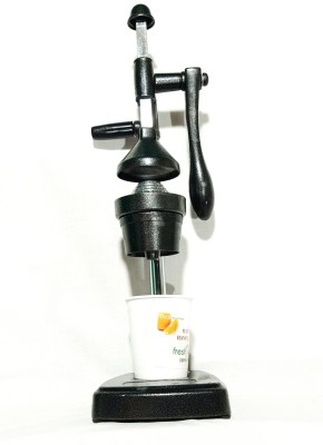 Green Apple Aluminium Hand Juicer(Black, Silver)