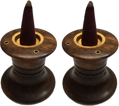 SBBCO Wooden Incense Holder Set(Brown)