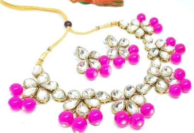 CATALYST Alloy Gold-plated White, Pink Jewellery Set(Pack of 1)