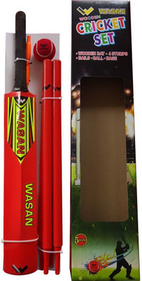 Wasan Cricket Set/Kit Size 5 Orange with Box(10-16 Years) Cricket Kit
