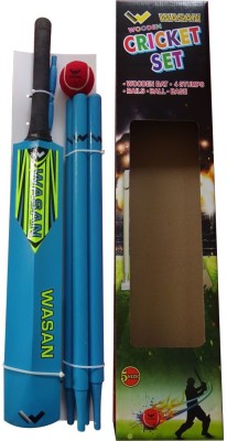 WASAN Cricket Set/Kit Size 5 Blue with Box(10-16 Years) Cricket Kit