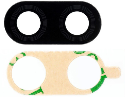 Furious3D High Quality Original Back Black Replacement Spare Part Camera Lens Glass with Sticker for Oneplus 6T Camera Lens Glass