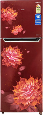 Lloyd 340 L Frost Free Double Door 2 Star Refrigerator(Sakura Red, GLFF342ASRT1PB)