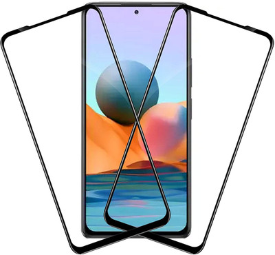 TINGTONG Edge To Edge Tempered Glass for Redmi Note 10 Pro(Pack of 2)