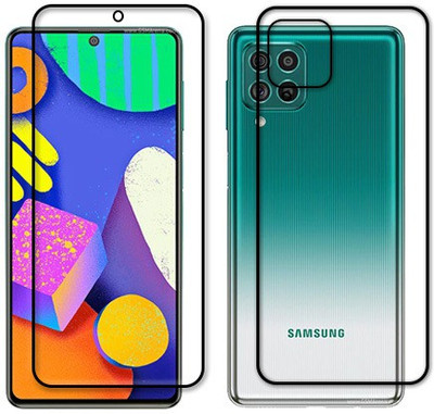 MUTAALI Front and Back Tempered Glass for SAMSUNG F62(Pack of 1)