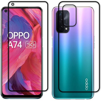 MUTAALI Front and Back Tempered Glass for OPPO A54 5G(Pack of 1)