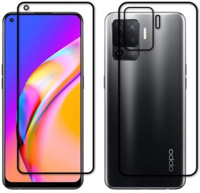 SOMTONE Front and Back Tempered Glass for OPPO RENO 5F(Pack of 1)