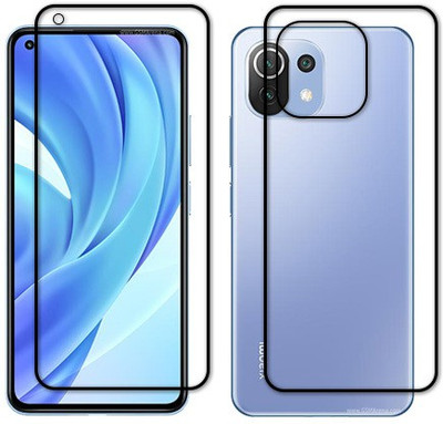 MUTAALI Front and Back Tempered Glass for MI 11 LITE(Pack of 1)