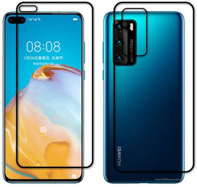 SOMTONE Front and Back Tempered Glass for HUAWEI P40 4G(Pack of 1)