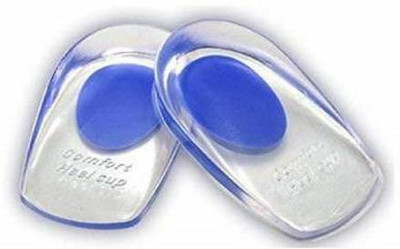 Fitaza Gel Heel Silicon Heel Pad Ankle Pain Shoe Support Pad for Men-Women Heel Support(Blue)