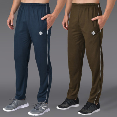 ASDF Solid Men Multicolor Track Pants