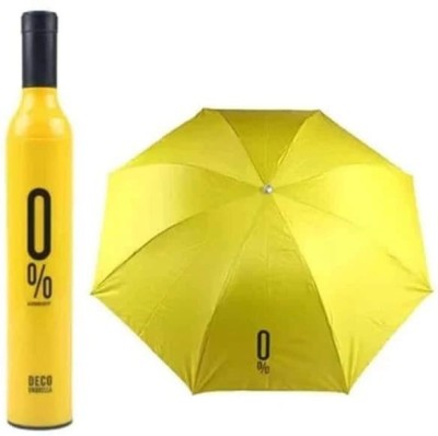 Khodiyar Creation Umbrella with Capsule Shape Bottle Case Cover, Superior Quality, Cute Sun & Rain Waterproof Ultra Portable Protective Mini Travel Uv Umbrella Umbrella (YELLOW) Umbrella(Yellow)