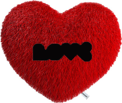 Catchyx Cart Microfibre Quotes Cushion Pack of 1(Red with Black)