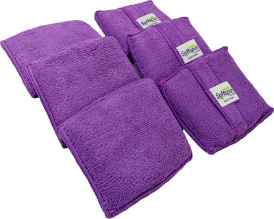 SOFTSPUN Microfiber Vehicle Washing  Sponge(Pack Of 6)