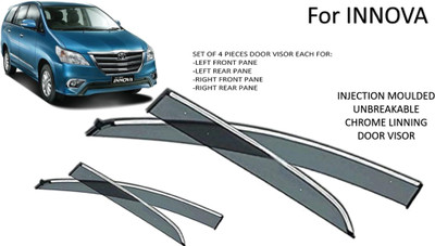 JGJ For Non-convertibles Front, Rear Wind Deflector(Tinted Toyota Innova)