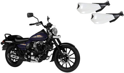 Buras NEW WHITE SHINING PROTECTIVE HANDGUARD Handlebar Hand Guard(Bajaj)