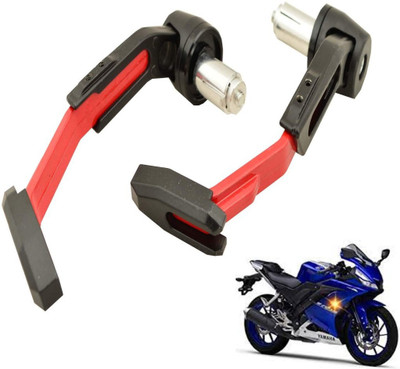 SELVIKE MOTORCYCLE ADJUSTABLE BRAKE CLUTCH LEVERS PROTECTOR UNIVERSAL FOR BIKE AND SCOOTY RED Handlebar Hand Guard(Universal For Bike)