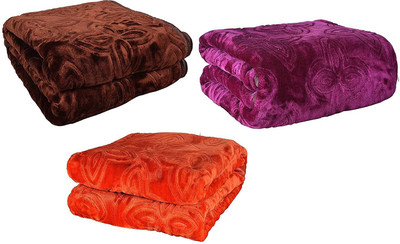 BEDD Solid Single Mink Blanket for  Mild Winter(Microfiber, Multicolor)