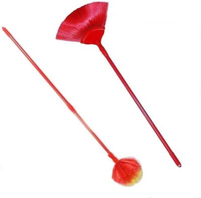 Gadar ceiling jala cobweb cleaning broom brush long rod extendable handle Plastic Dry Broom