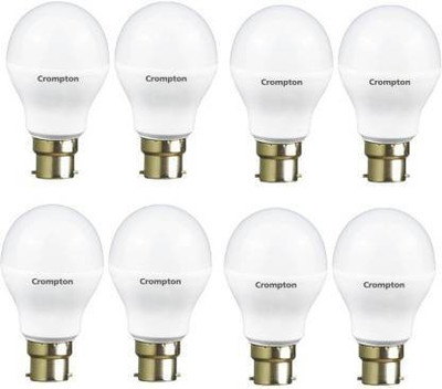 Crompton 3 W,9.0 Basic Standard B22 LED Bulb(White, Pack of 8)