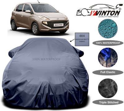 V VINTON Car Cover For Hyundai Santro(Grey)