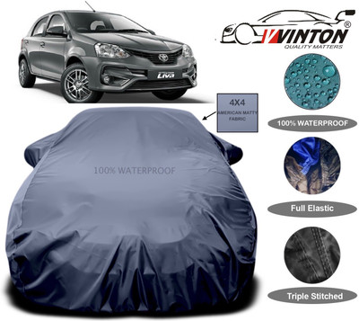 V VINTON Car Cover For Toyota Etios Liva(Grey)