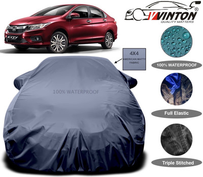 V VINTON Car Cover For Honda City i-Vtec(Grey)