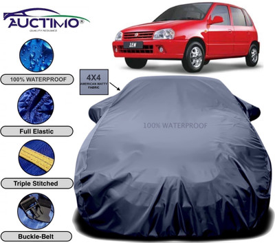 AUCTIMO Car Cover For Maruti Suzuki Zen (With Mirror Pockets)(Grey)