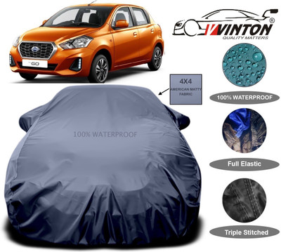V VINTON Car Cover For Datsun Go(Grey)