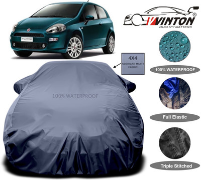 V VINTON Car Cover For Fiat Grande Punto(Grey)