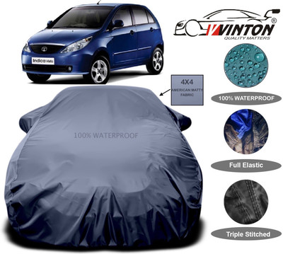V VINTON Car Cover For Tata Indica Vista(Grey)