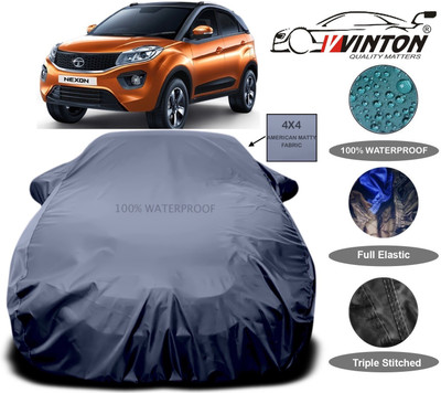 V VINTON Car Cover For Tata Nexon(Grey)