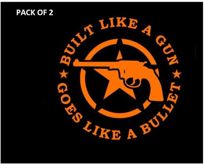 RUDRANSH Sticker & Decal for Car & Bike(Orange)