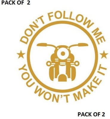 KHUTWARA Sticker & Decal for Car & Bike(Gold)