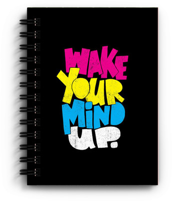 DI-KRAFT Office & Home use notebook spiral diary (6*8 Inch) A5 Diary Unruled 160 Pages(Multicolor)