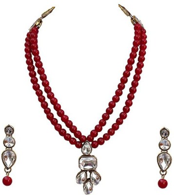 CATALYST Brass Copper Red Jewellery Set(Pack of 1)