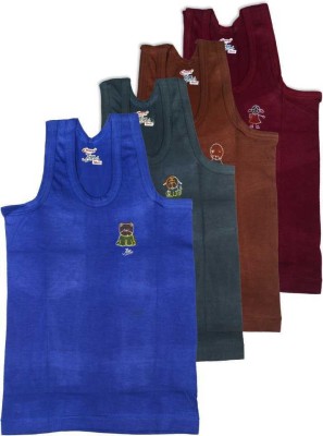 RUPA JON Vest For Boys Cotton(Multicolor, Pack of 4)