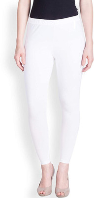 Lyra Ankle Length Ethnic Wear Legging(White, Solid)