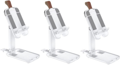 FKU (3 PC )LUXURY FOLDING DESKTOP HOLDER MOBILE CELL PHONE FOR ONLINE SYUDY OFFICE LIVE BROADCAST ALUMINIUM ALLOY STAND Mobile Holder