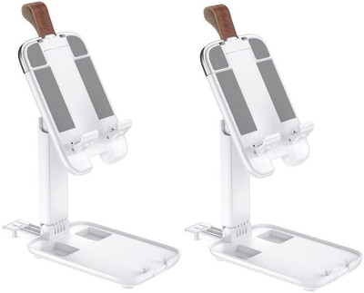 FKU (2 PC )LUXURY FOLDING DESKTOP HOLDER MOBILE CELL PHONE FOR ONLINE SYUDY OFFICE LIVE BROADCAST ALUMINIUM ALLOY STAND Mobile Holder