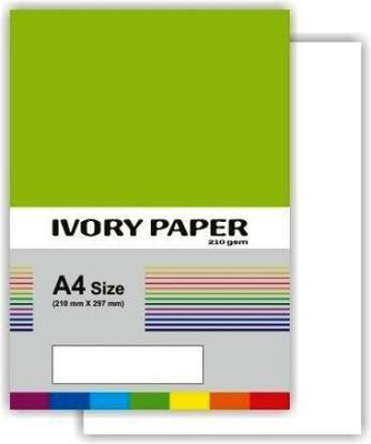 ROYALSHOP A4 SIZE 25 IVORY SHEETS UNRULED A4 210 gsm A4 paper(Set of 1, White)