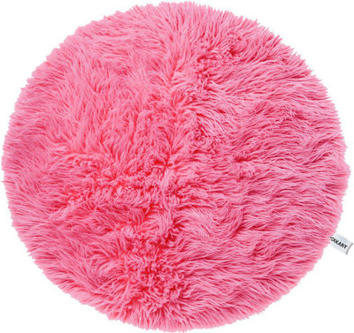 PICKKART Microfibre Solid Cushion Pack of 1(Pink)