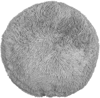 PICKKART Microfibre Solid Cushion Pack of 1(Silver Grey)